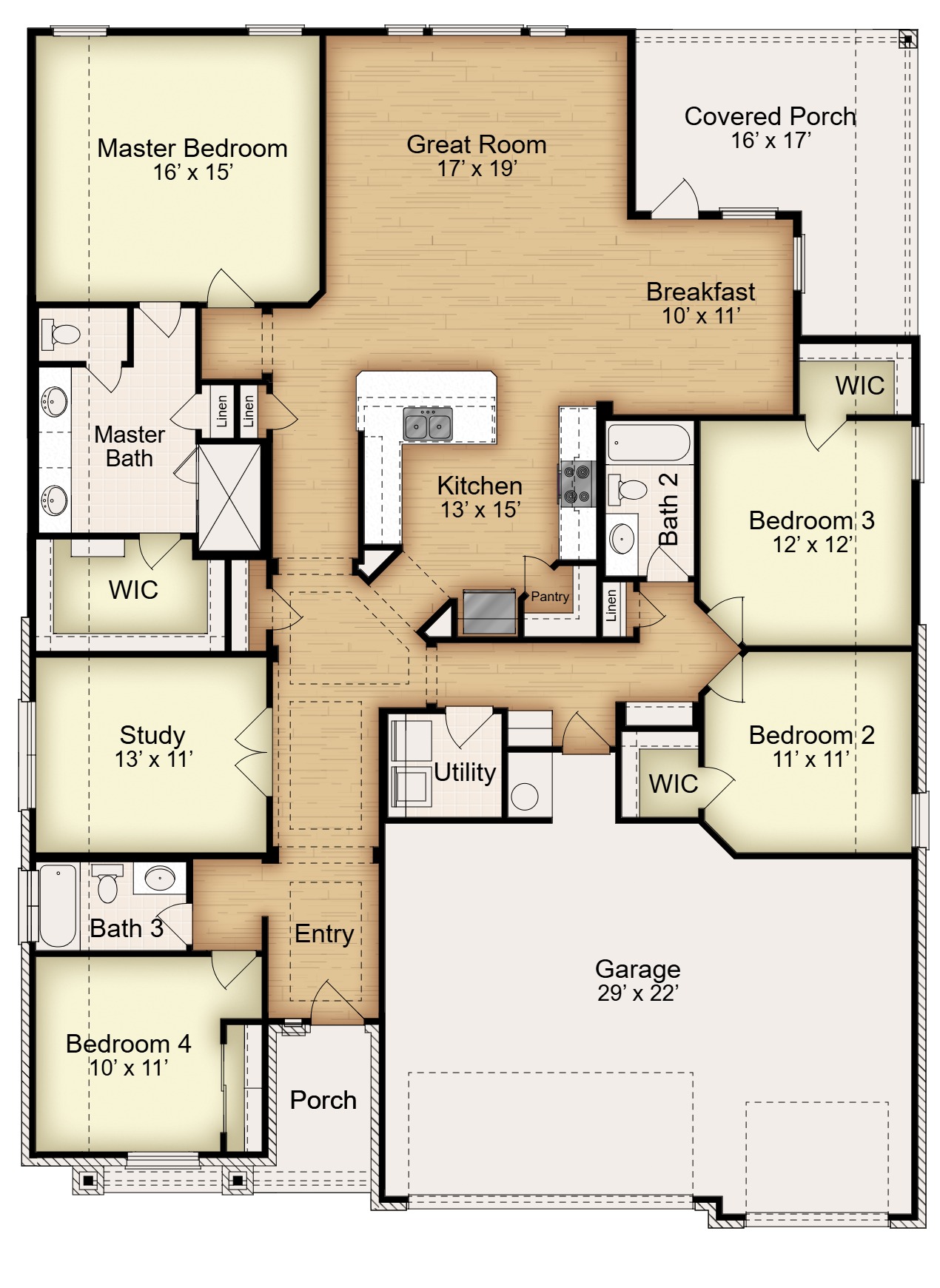 Floor plan for 10266 Kimberlite Drive