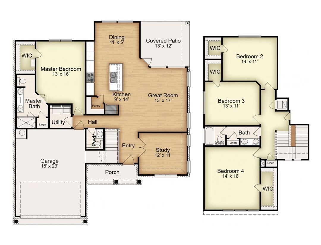 Floor plan for 1315 Thornridge Drive
