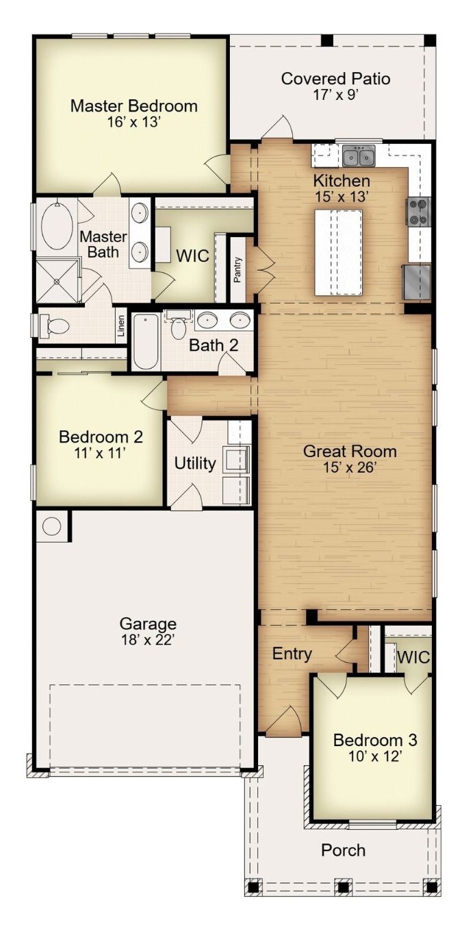Floor plan for 7816 Pineridge Way