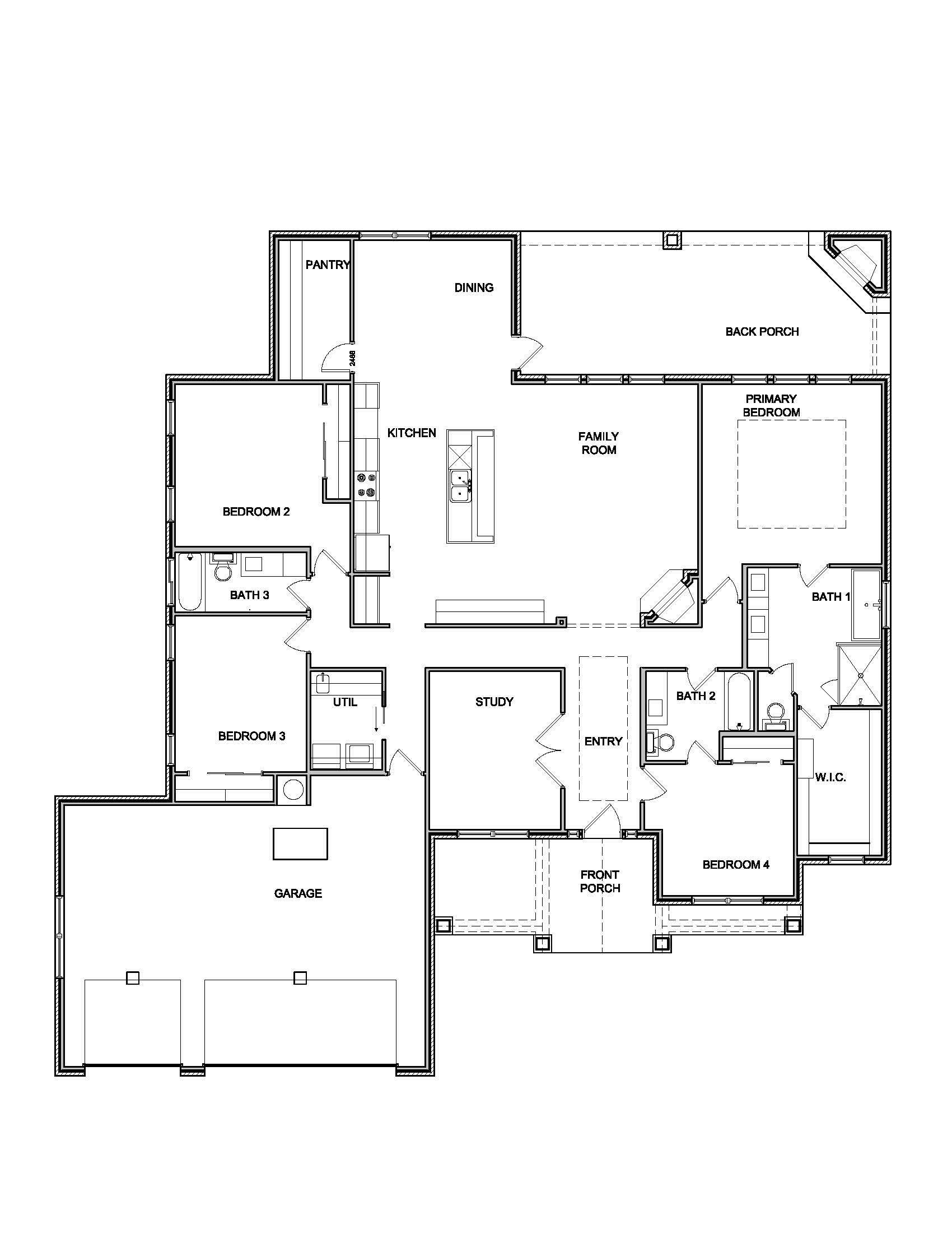 Floor plan for 808 Pilot Knob Drive Temple, TX