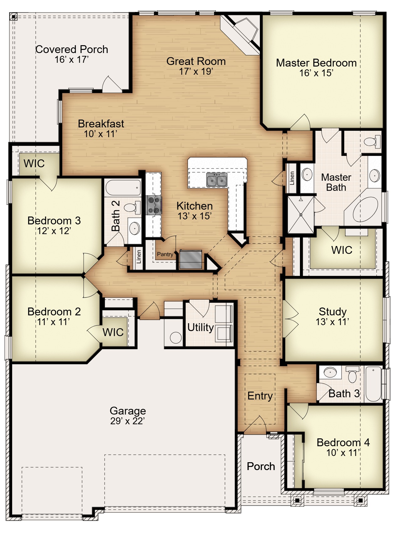 Floor plan for 10712 Campsite Cove Temple, TX