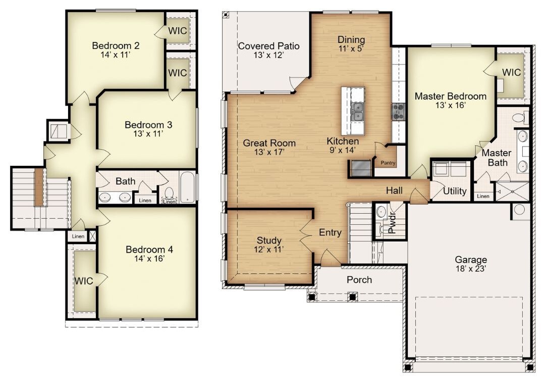 Floor plan for 7014 Touchstone Drive Temple, TX