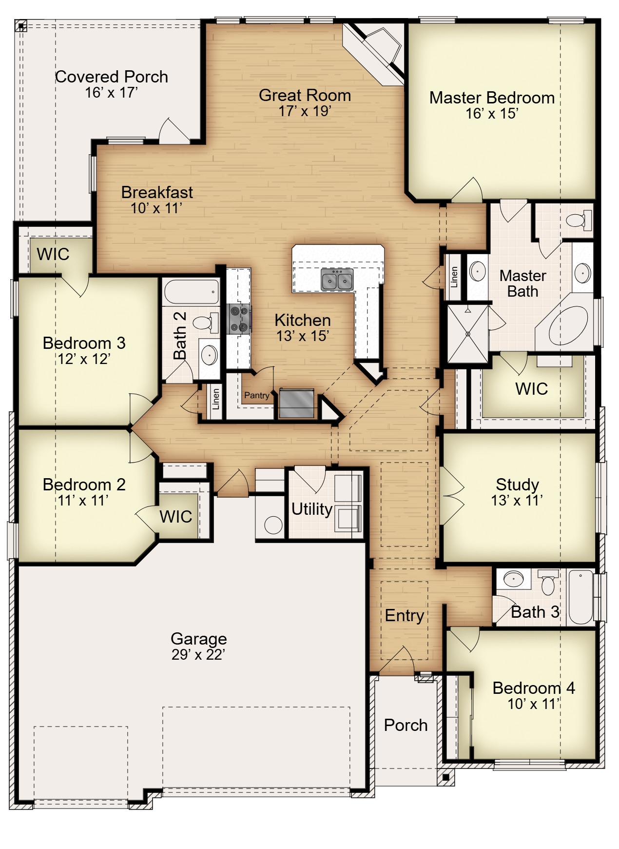 Floor plan for 10802 Campsite Cove Temple, TX